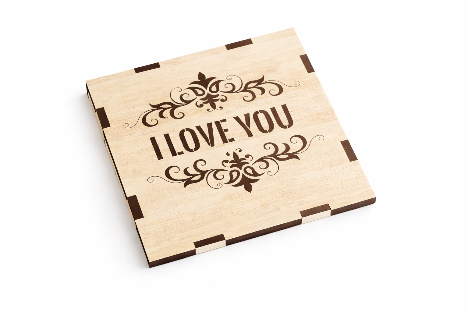 Heart Pattern Wooden Box – Laser Cut Valentine’s Gift & Keepsake Box  Romantic Wooden Keepsake Box with Heart Cut Lid